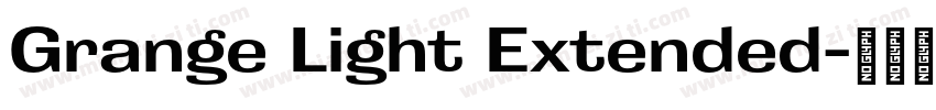 Grange Light Extended字体转换
